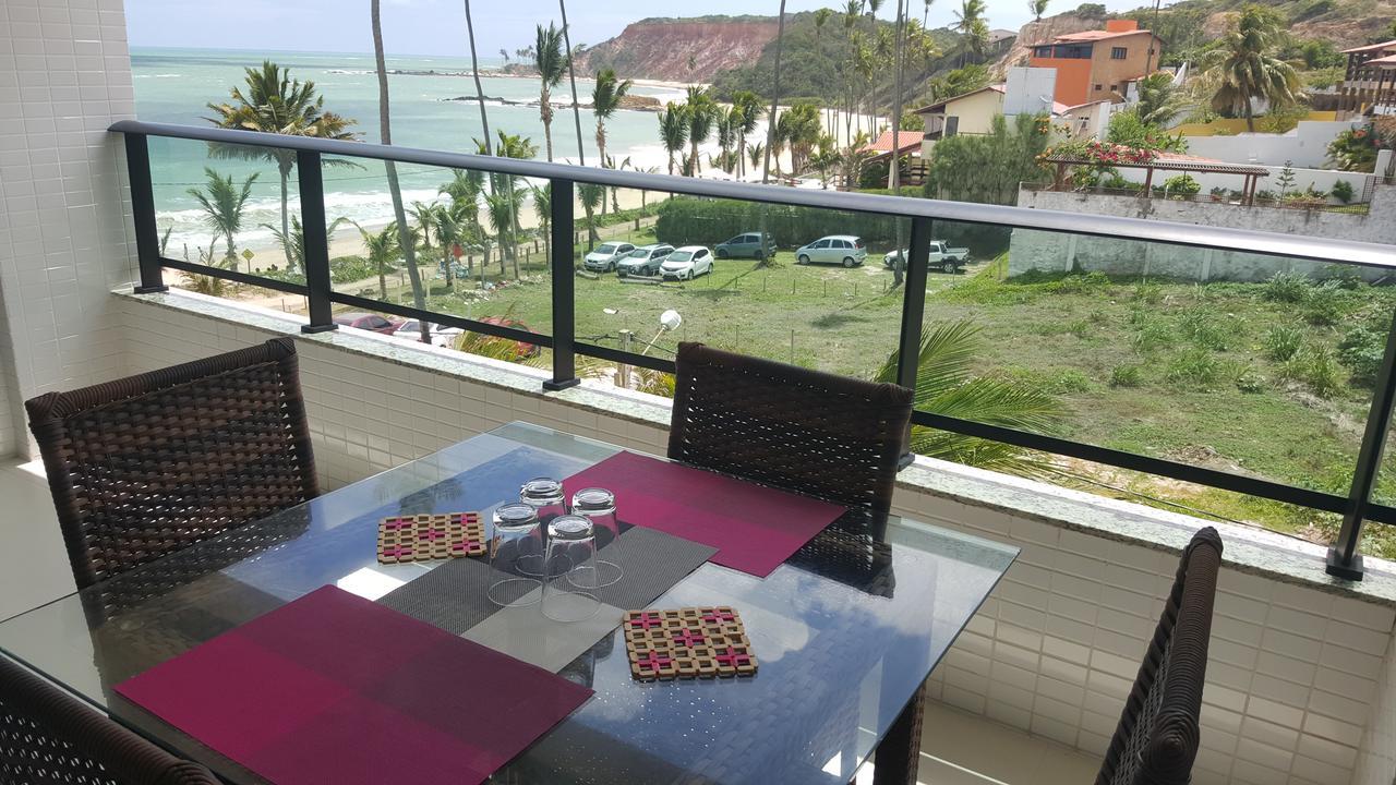 Praia Tabatinga Ap Beira Mar Com Vista Deslumbrante Da Praia جاكوما المظهر الخارجي الصورة