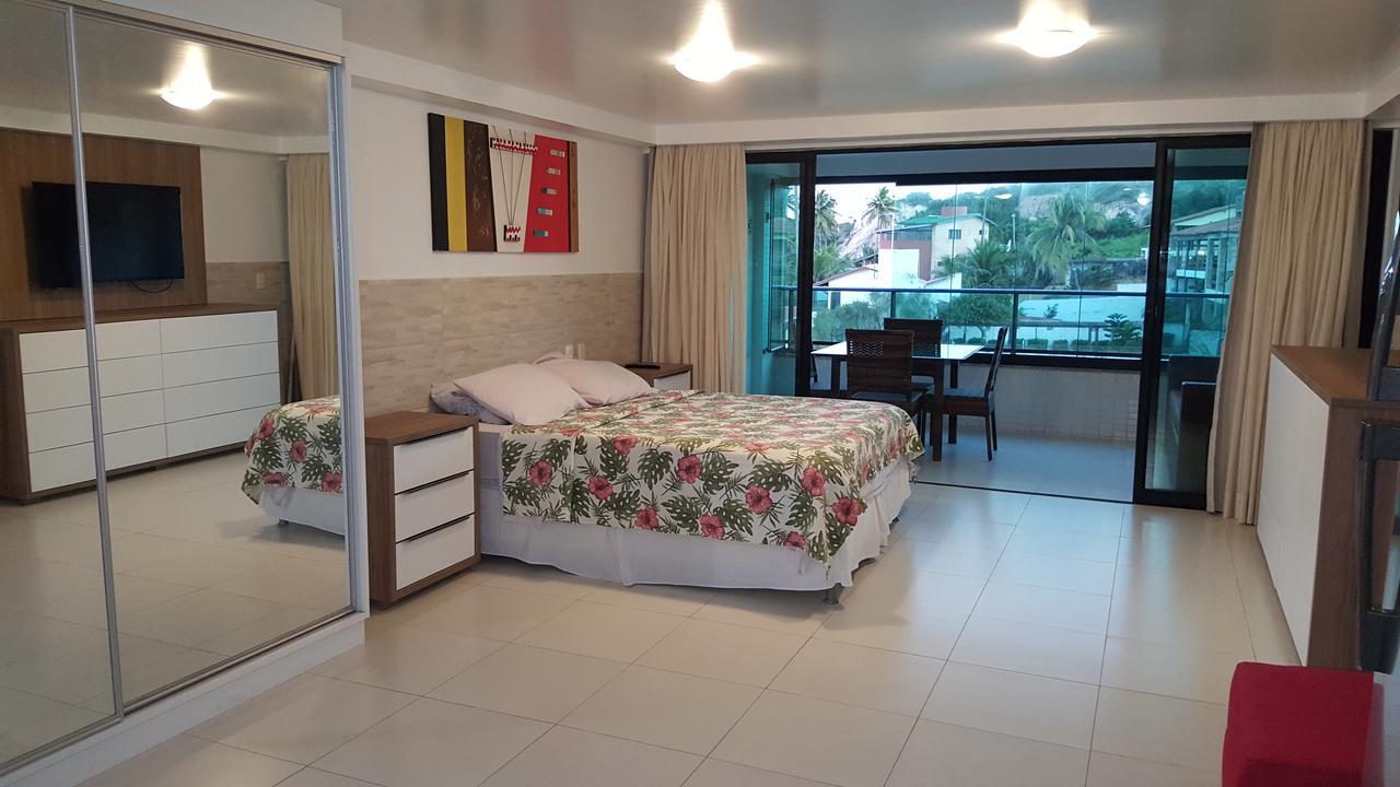 Praia Tabatinga Ap Beira Mar Com Vista Deslumbrante Da Praia جاكوما المظهر الخارجي الصورة