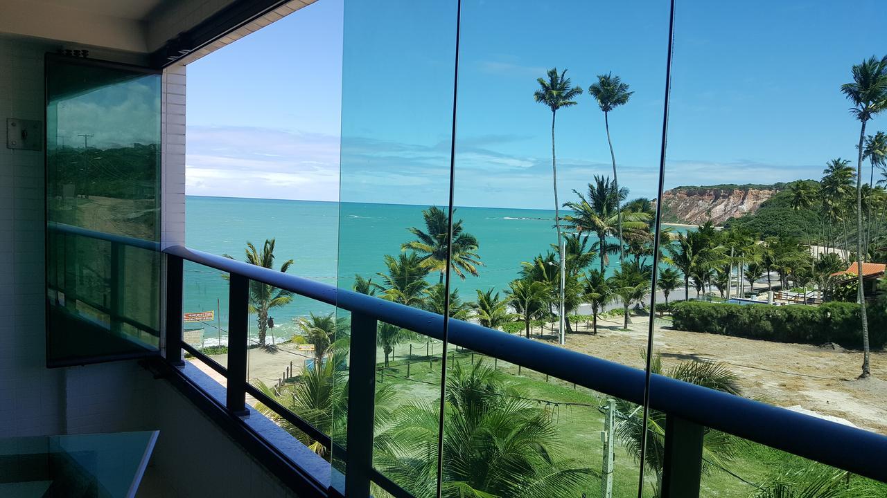 Praia Tabatinga Ap Beira Mar Com Vista Deslumbrante Da Praia جاكوما المظهر الخارجي الصورة