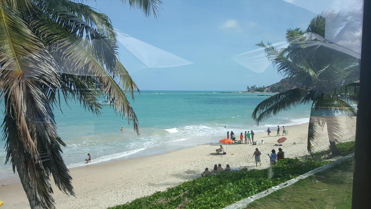 Praia Tabatinga Ap Beira Mar Com Vista Deslumbrante Da Praia جاكوما المظهر الخارجي الصورة