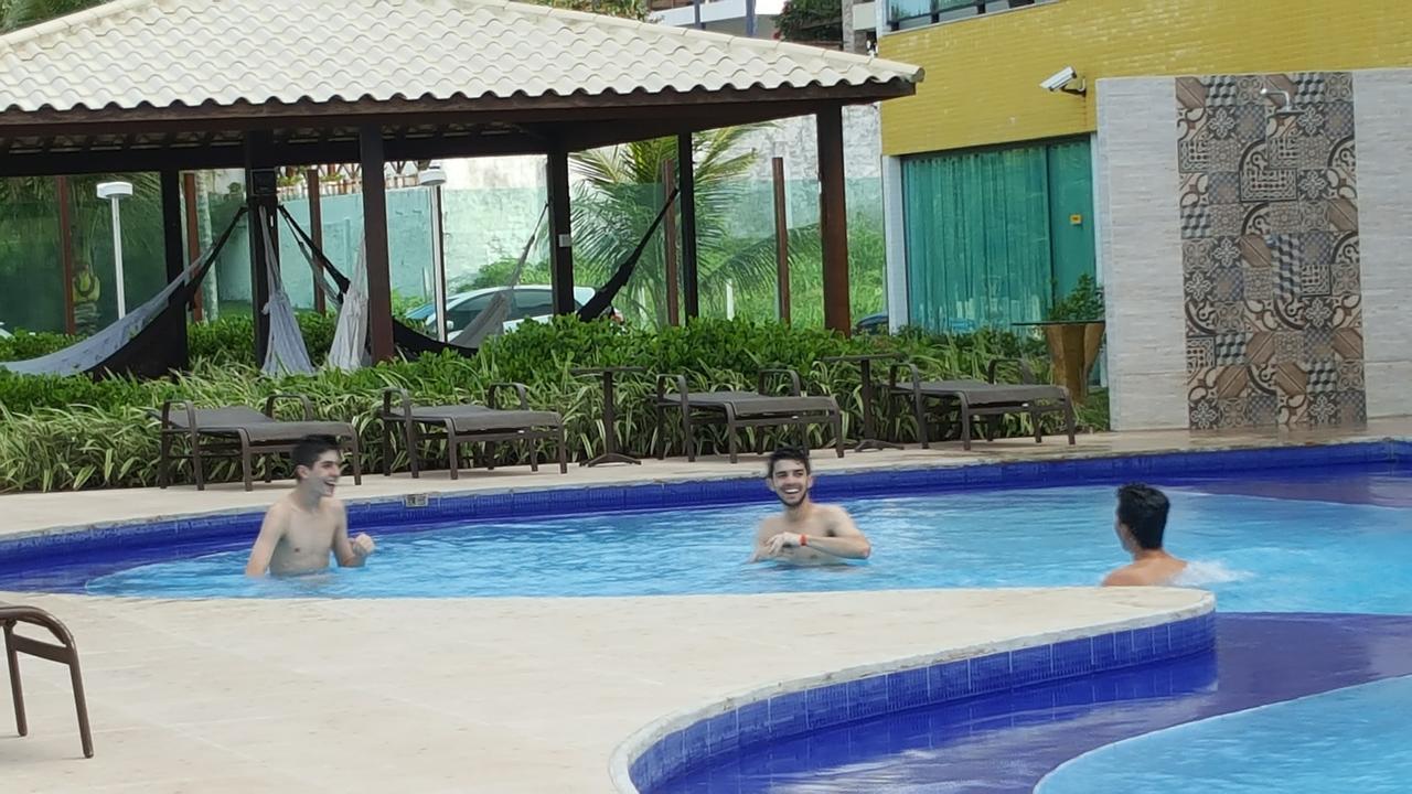 Praia Tabatinga Ap Beira Mar Com Vista Deslumbrante Da Praia جاكوما المظهر الخارجي الصورة