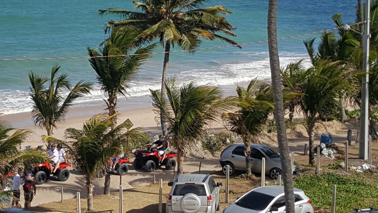 Praia Tabatinga Ap Beira Mar Com Vista Deslumbrante Da Praia جاكوما المظهر الخارجي الصورة