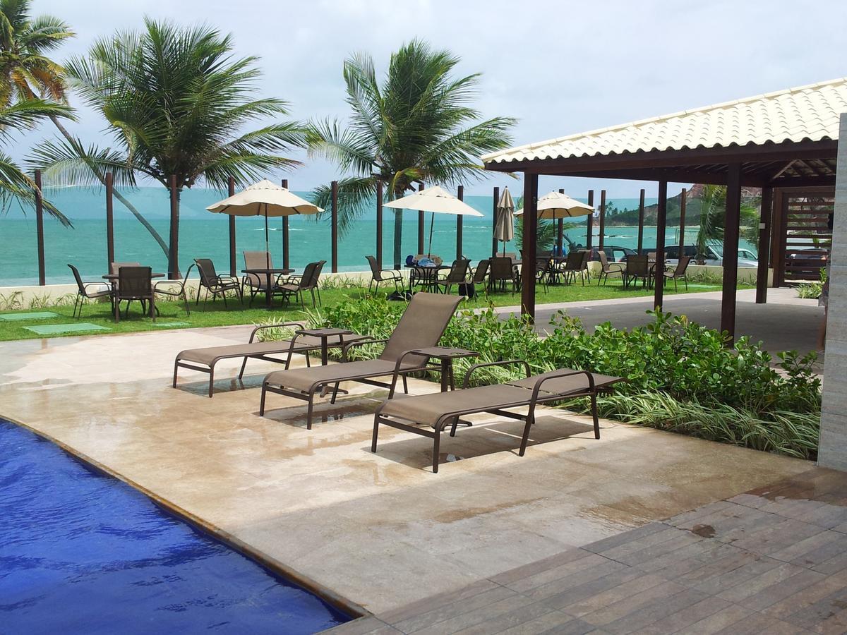 Praia Tabatinga Ap Beira Mar Com Vista Deslumbrante Da Praia جاكوما المظهر الخارجي الصورة