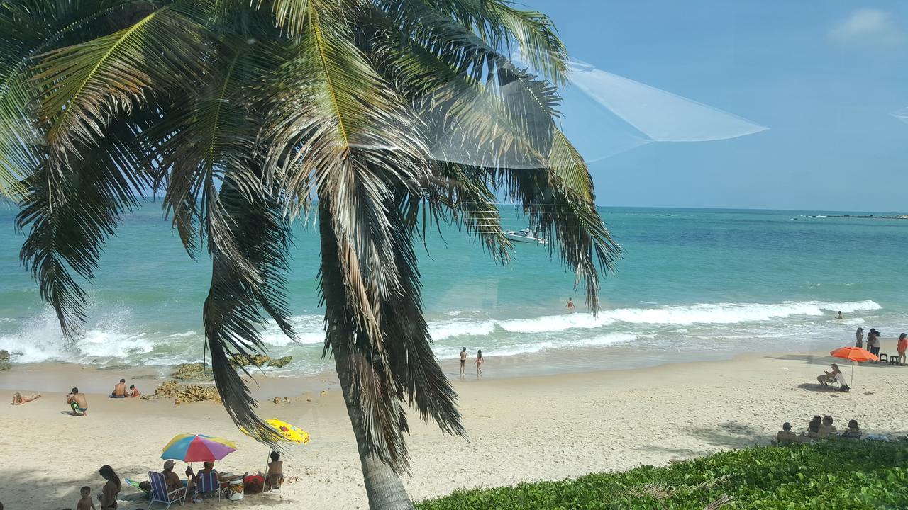 Praia Tabatinga Ap Beira Mar Com Vista Deslumbrante Da Praia جاكوما المظهر الخارجي الصورة