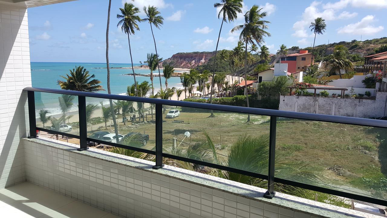 Praia Tabatinga Ap Beira Mar Com Vista Deslumbrante Da Praia جاكوما المظهر الخارجي الصورة